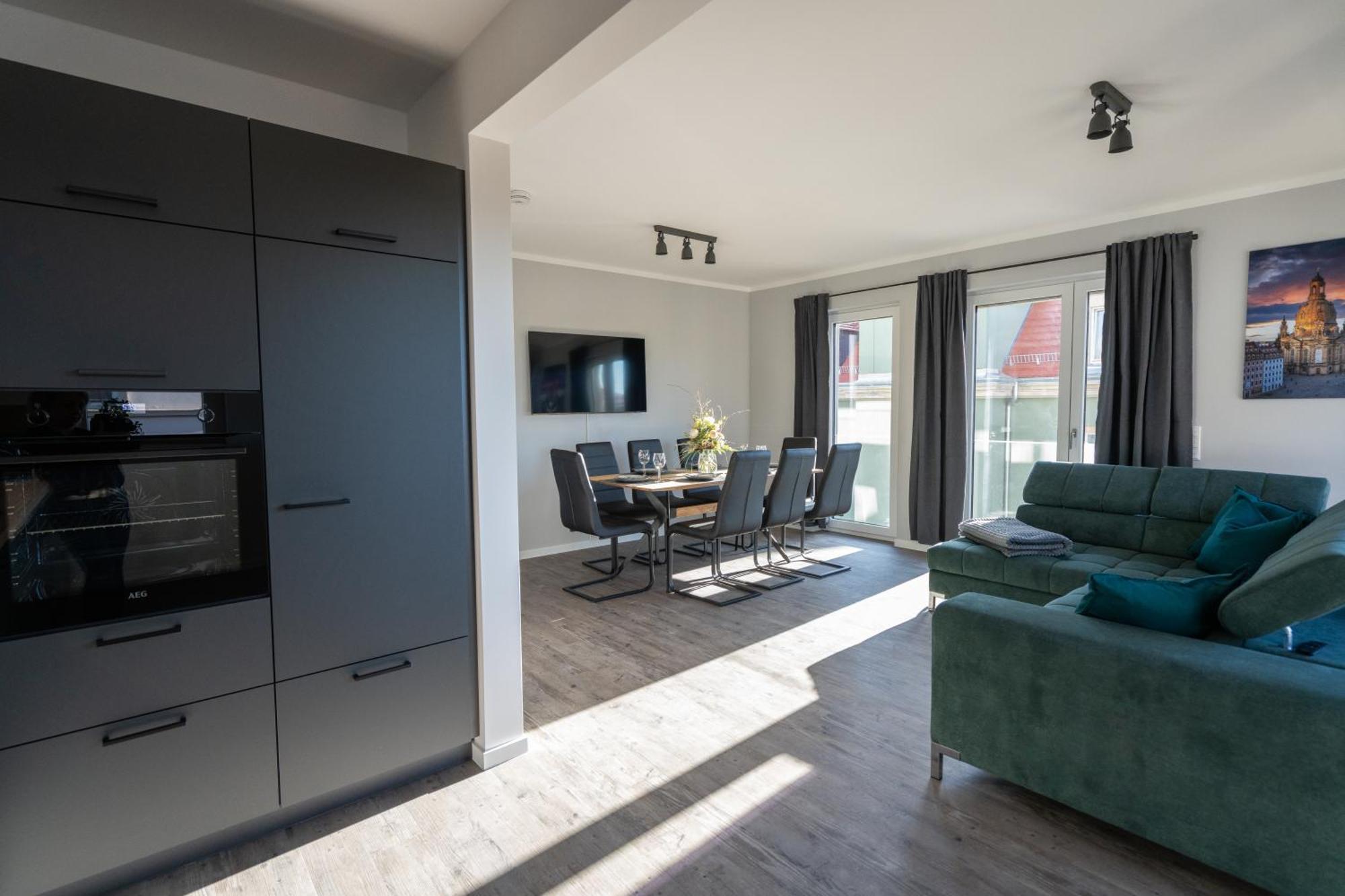 Supreme City Dream Mit Terrasse Und Parkplatz - 110M² Dresden Exterior photo